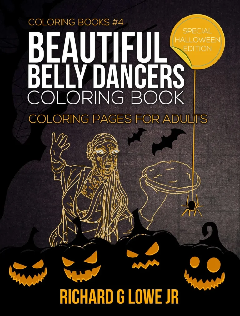 Belly Dancers Coloring Book 4