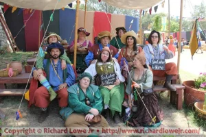 Lots of renaissance faire people group photo