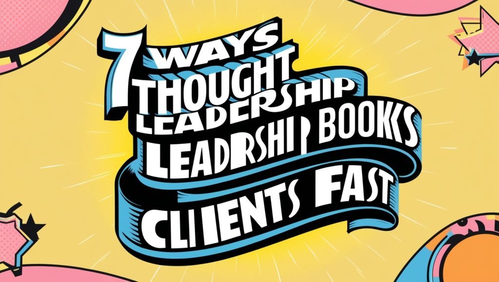 7 Ways Thought Leadership Books Attract Clients Fast