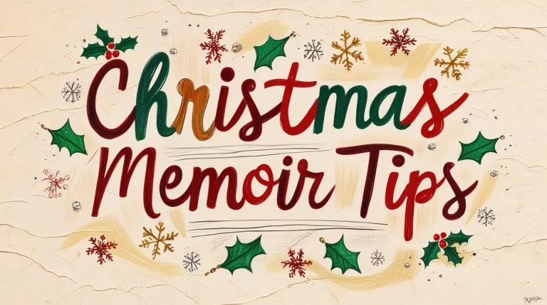 Christmas Memoir Tips