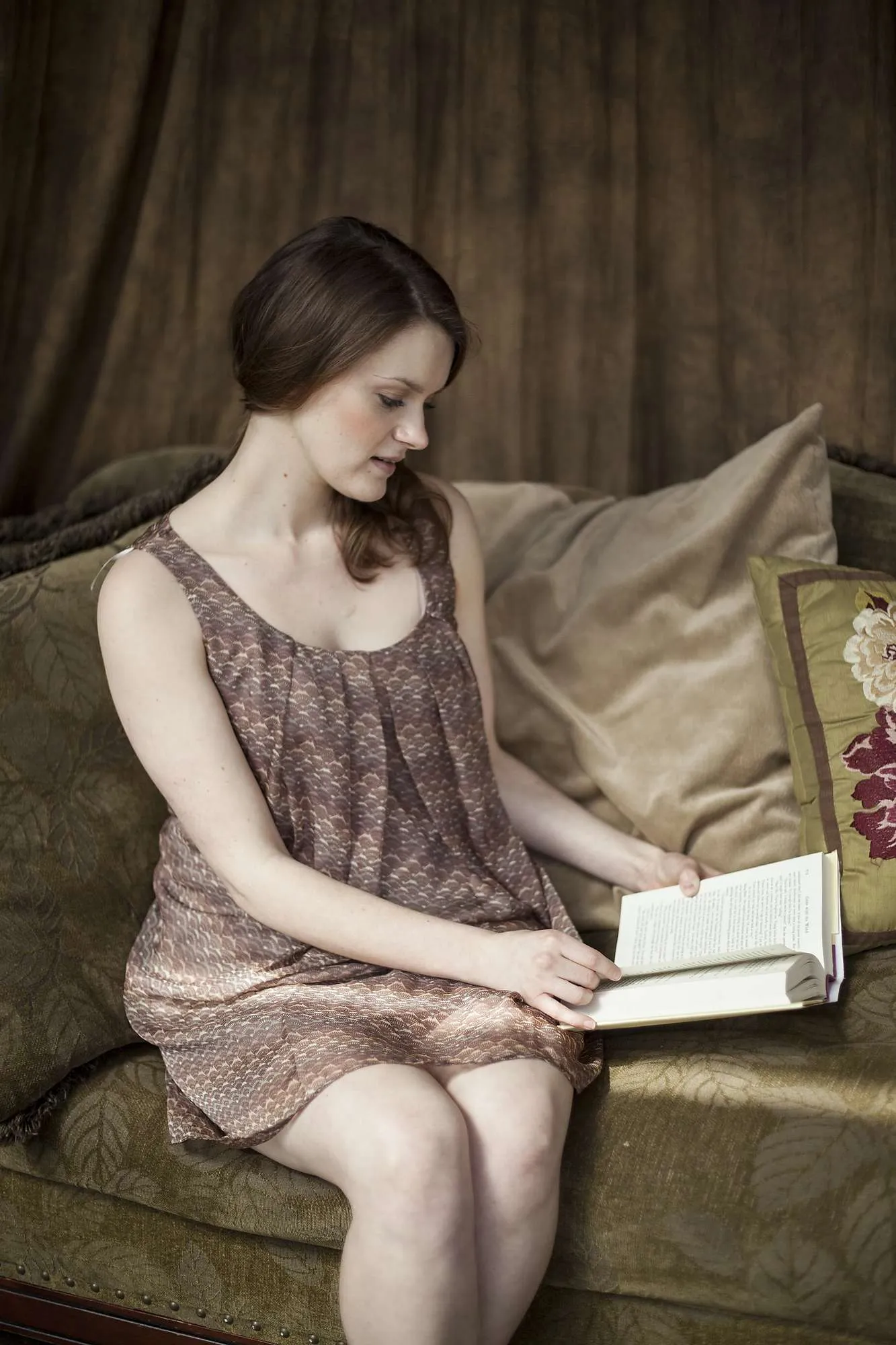 Celebrity book being read by a fan