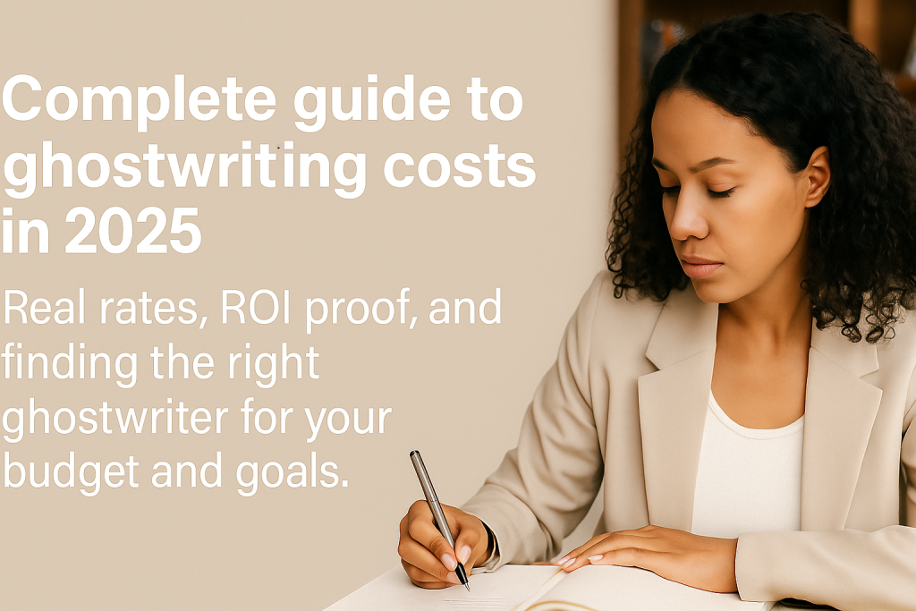 ghostwriter guide to costs