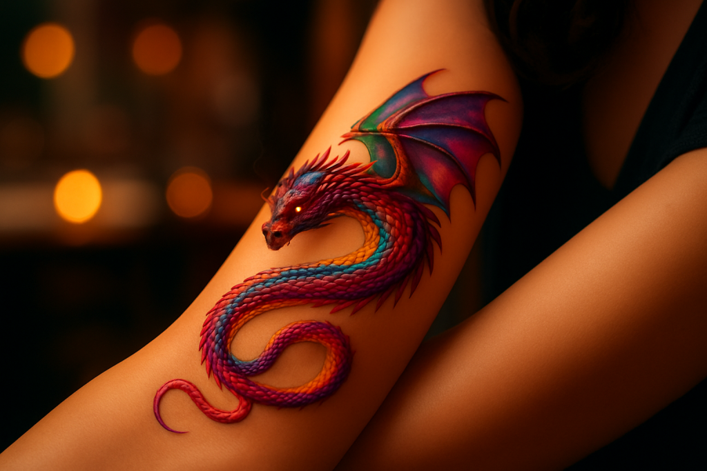 Dragon Tattoo on Arm
