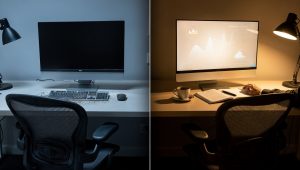 Augmented vs Replaced image