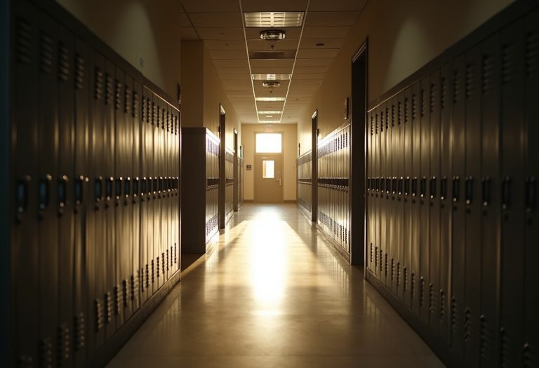 A young person standing alone while others loom in shadow behind them, depicting isolation and intimidation. TITLE: Bullying