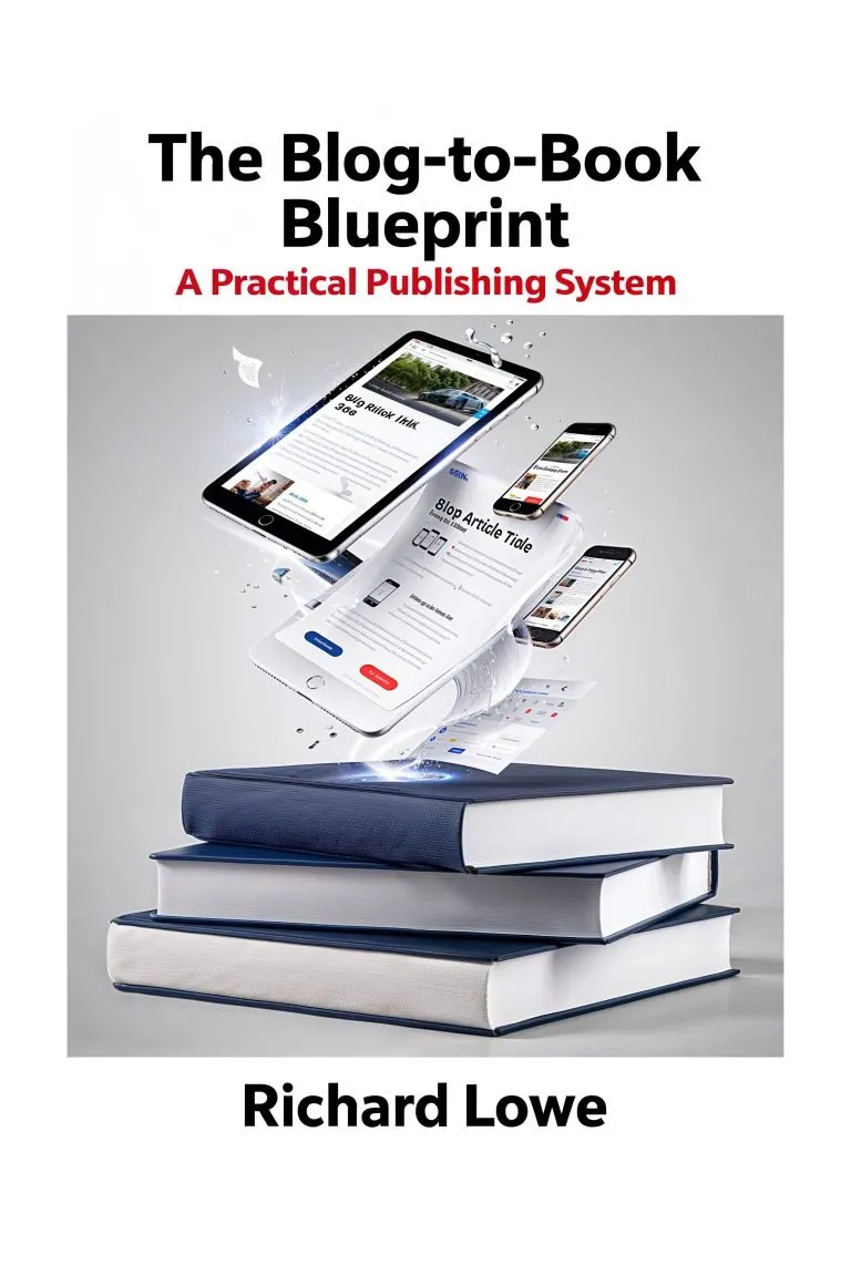 The Blog-to-Book Blueprint book cover, by Richard Lowe