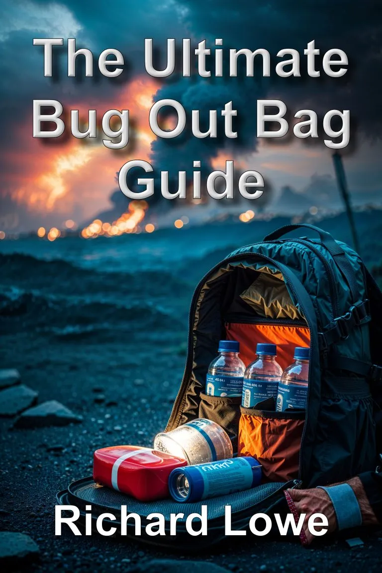 The Ultimate Bug Out Bag Guide book cover, by Richard Lowe