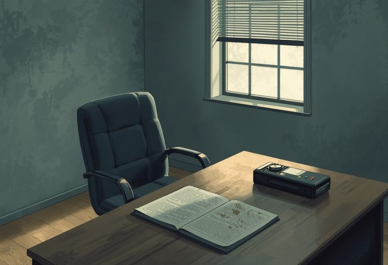 A blank calendar or appointment book with an empty week ahead, suggesting procrastination or avoidance of a scheduled task.