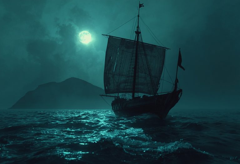 Johnny Depp as Jack Sparrow stands on a ship deck, swaying with a crooked grin and loosely raised hand, wearing a tricorn