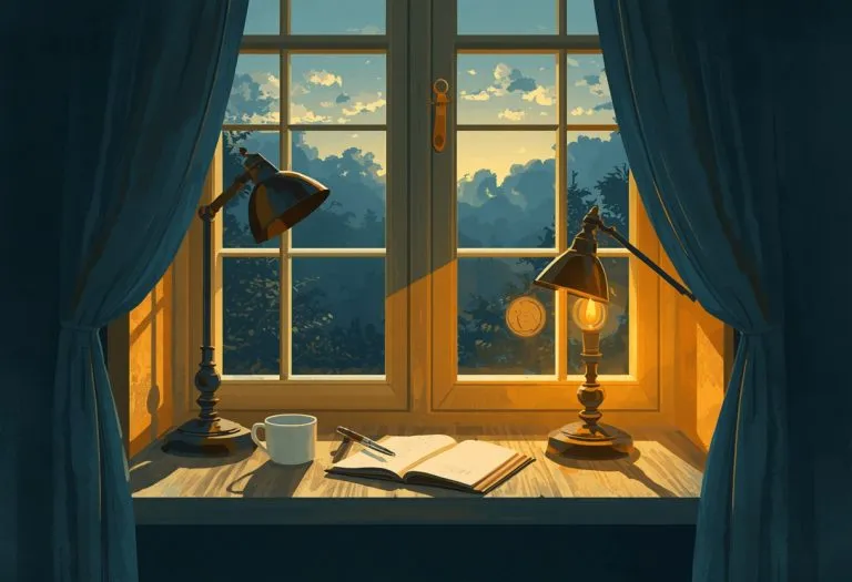 A person sitting alone by a window, looking out thoughtfully during daytime.