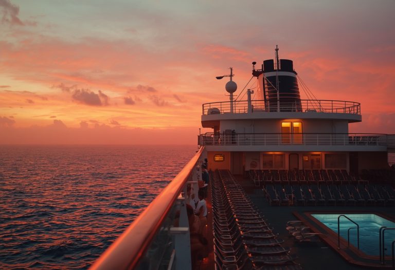 The Pacific Princess cruise ship with passengers on deck, representing the 1970s television series that transformed the