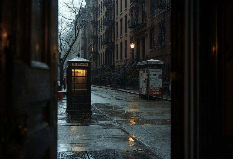 Robert Redford as Joe Turner walks through a grey, wet New York street after discovering his CIA colleagues have been